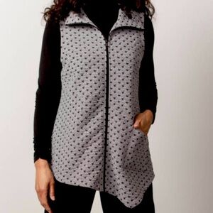 EUC Habitat Angled Hem Sleeveless Zip Front Top Generous Size XL